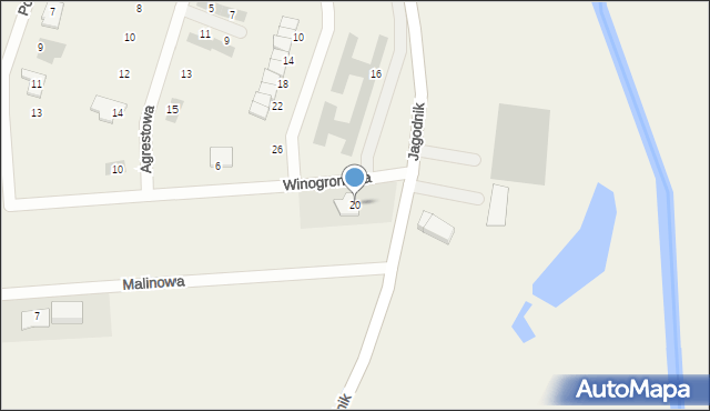 Pszenno, Słoneczna, 20, mapa Pszenno