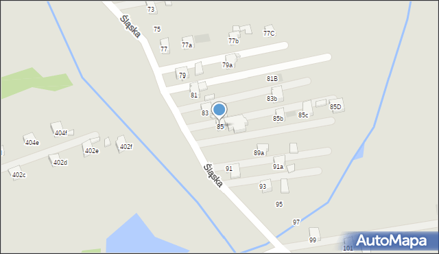 Pszów, Śląska, 85, mapa Pszów