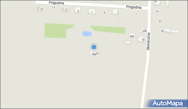 Pułtusk, Słoneczna, 54b, mapa Pułtusk