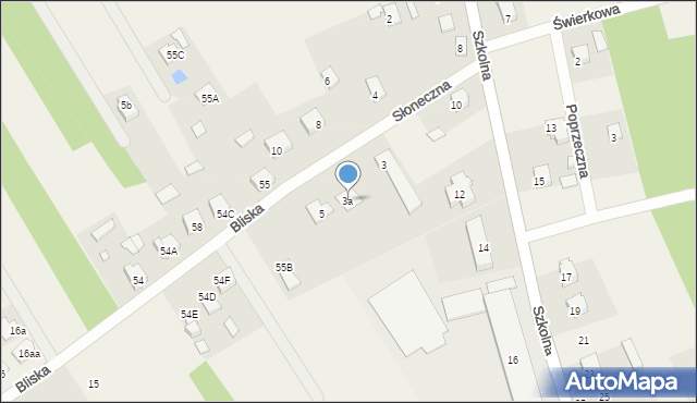 Pustelnik, Słoneczna, 3a, mapa Pustelnik