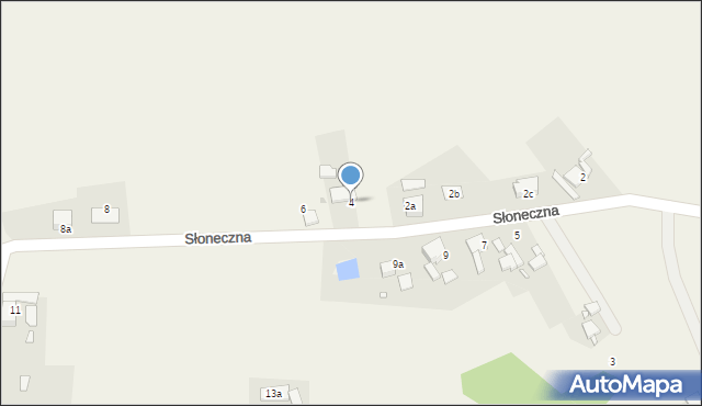 Pustków, Słoneczna, 4, mapa Pustków