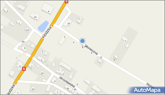 Pustków Wilczkowski, Słoneczna, 6, mapa Pustków Wilczkowski