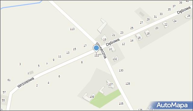 Pustkowie Lgockie, Słoneczna, 111, mapa Pustkowie Lgockie