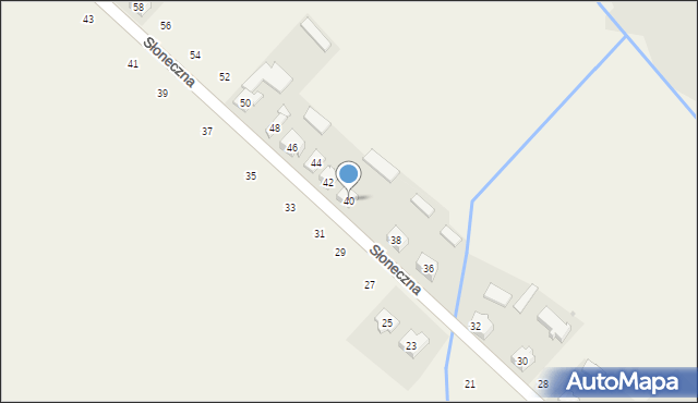 Pustkowie Lgockie, Słoneczna, 40, mapa Pustkowie Lgockie