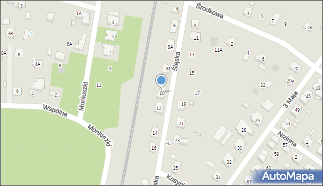 Puszczykowo, Śląska, 10, mapa Puszczykowo