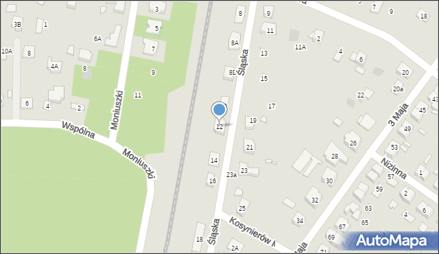 Puszczykowo, Śląska, 12, mapa Puszczykowo