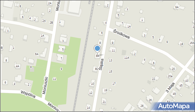 Puszczykowo, Śląska, 8A, mapa Puszczykowo