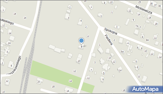 Puszczykowo, Słowackiego Juliusza, 6, mapa Puszczykowo