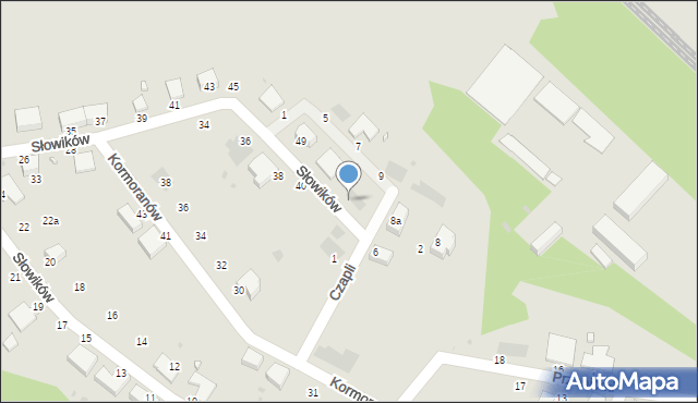 Pyskowice, Słowików, 53, mapa Pyskowice