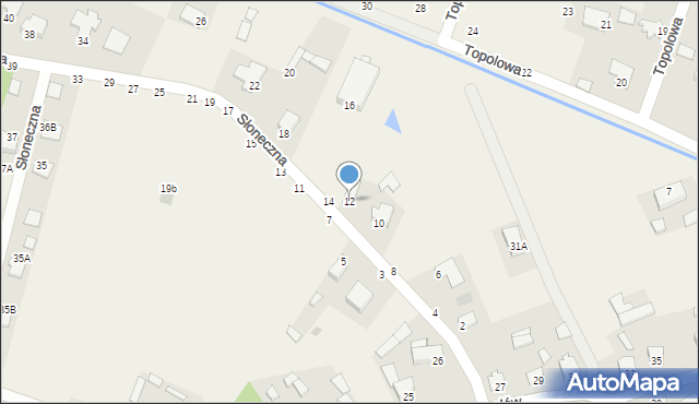 Pysznica, Słoneczna, 12, mapa Pysznica