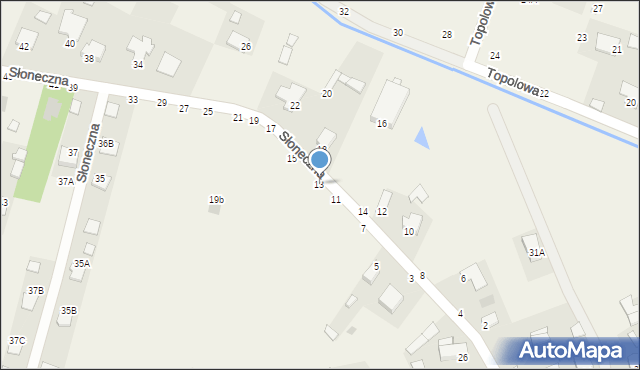 Pysznica, Słoneczna, 13, mapa Pysznica