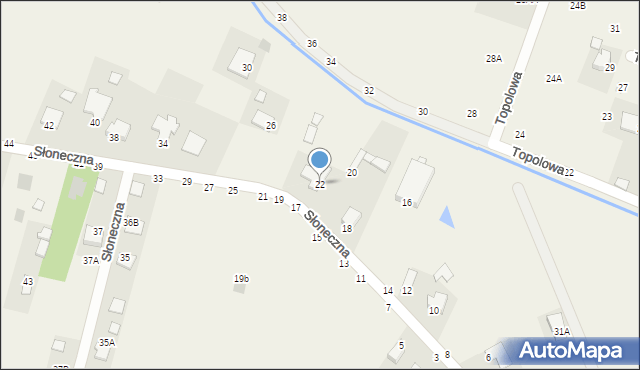 Pysznica, Słoneczna, 22, mapa Pysznica