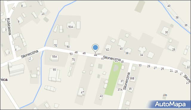 Pysznica, Słoneczna, 44, mapa Pysznica