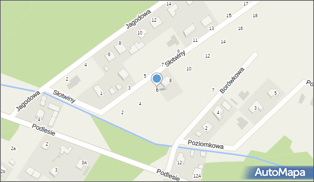 Pysznica, Słotwiny, 6, mapa Pysznica