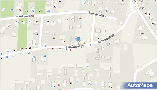 Pysznica, Słowackiego Juliusza, 14, mapa Pysznica
