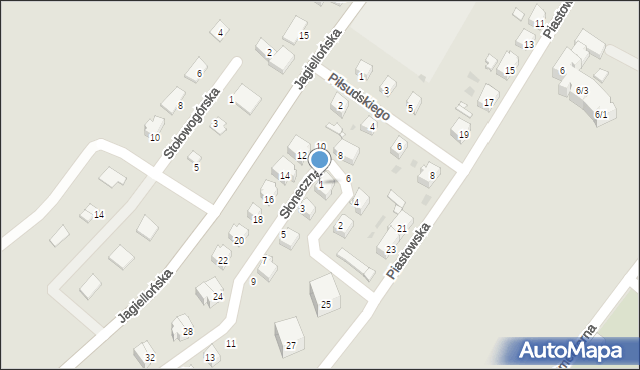 Radków, Słoneczna, 1, mapa Radków