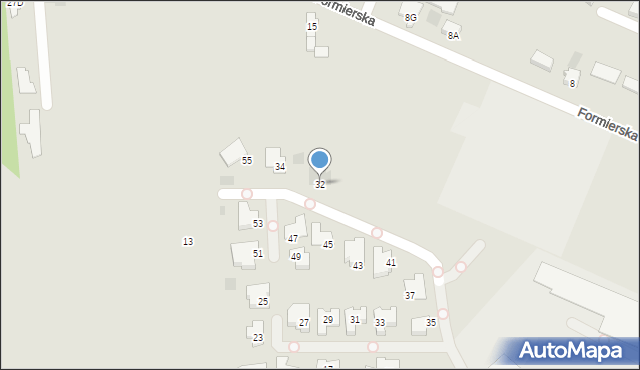 Radom, Sławna, 32, mapa Radomia