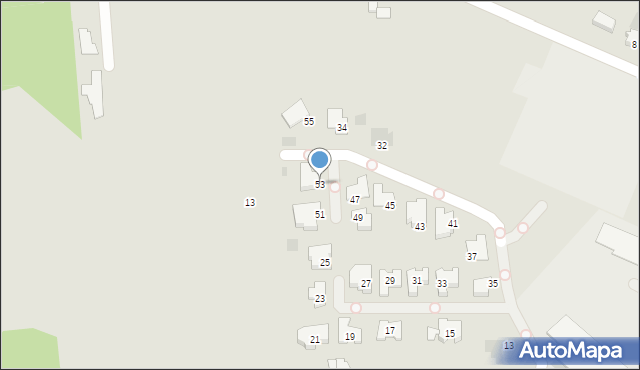 Radom, Sławna, 53, mapa Radomia