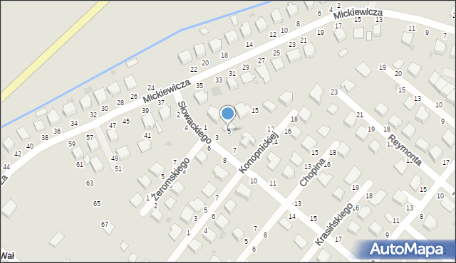 Radomyśl Wielki, Słowackiego Juliusza, 5, mapa Radomyśl Wielki