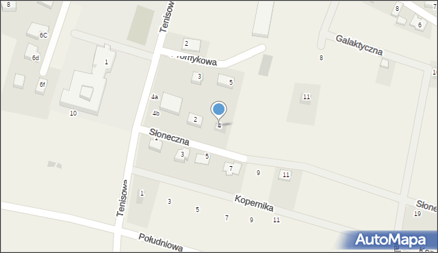 Radwanice, Słoneczna, 4, mapa Radwanice