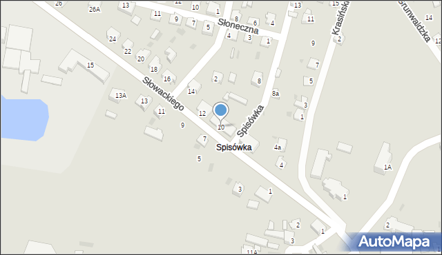 Radymno, Słowackiego Juliusza, 10, mapa Radymno