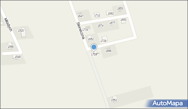 Radziechowy, Słoneczna, 1724, mapa Radziechowy