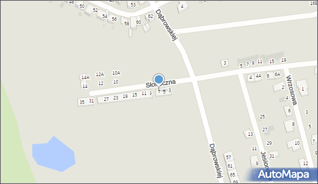 Radzionków, Słoneczna, 7, mapa Radzionków