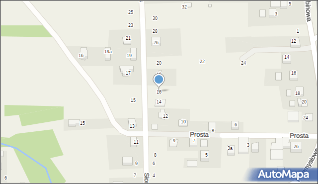 Radziszów, Słoneczna, 16, mapa Radziszów