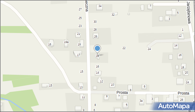 Radziszów, Słoneczna, 18, mapa Radziszów