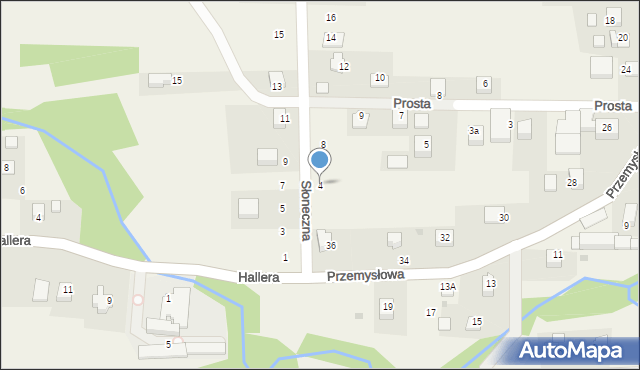 Radziszów, Słoneczna, 4, mapa Radziszów