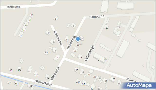 Radzymin, Słoneczna, 20, mapa Radzymin