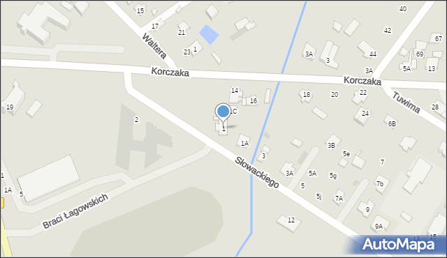 Radzymin, Słowackiego Juliusza, 1, mapa Radzymin