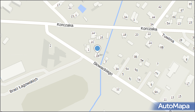 Radzymin, Słowackiego Juliusza, 1A, mapa Radzymin