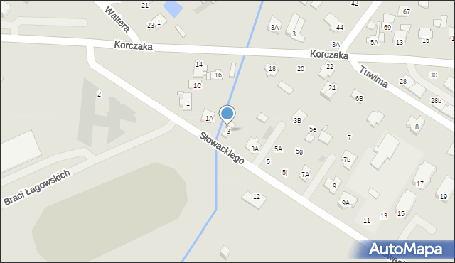 Radzymin, Słowackiego Juliusza, 3, mapa Radzymin