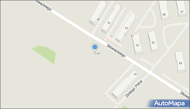 Radzymin, Słowackiego Juliusza, 38, mapa Radzymin