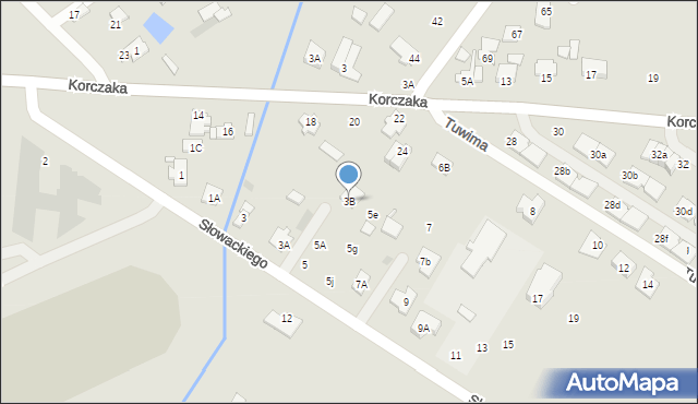 Radzymin, Słowackiego Juliusza, 3B, mapa Radzymin