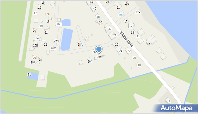 Radzyń, Słoneczna, 26d, mapa Radzyń