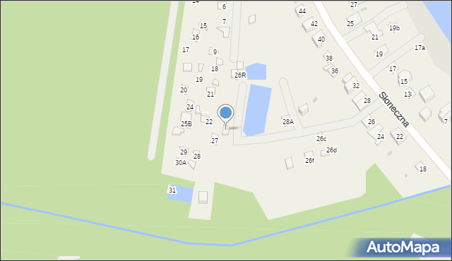 Radzyń, Słoneczna, 26R, mapa Radzyń