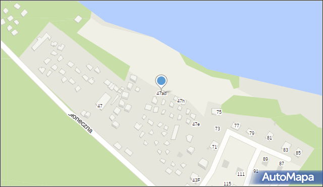 Radzyń, Słoneczna, 47ad, mapa Radzyń