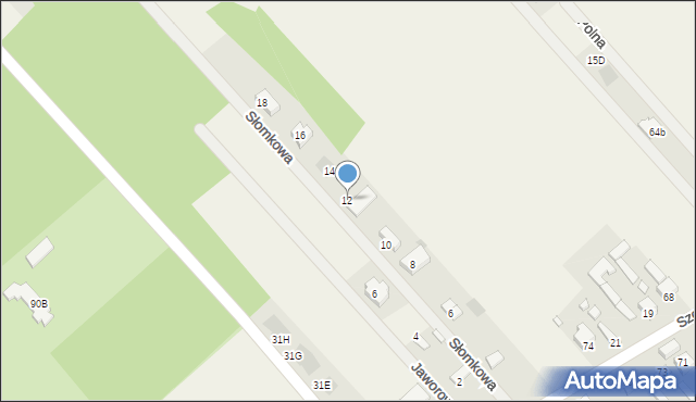 Rajec Poduchowny, Słomkowa, 12, mapa Rajec Poduchowny