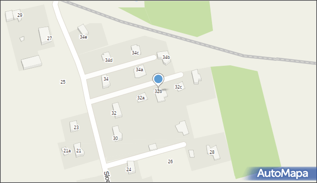 Rakowiec, Słoneczna, 32b, mapa Rakowiec