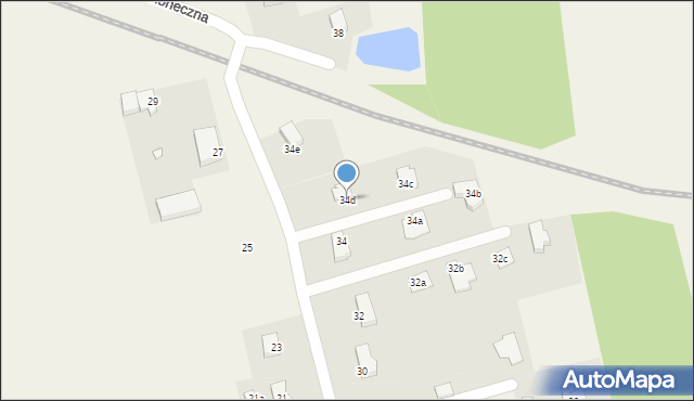 Rakowiec, Słoneczna, 34d, mapa Rakowiec