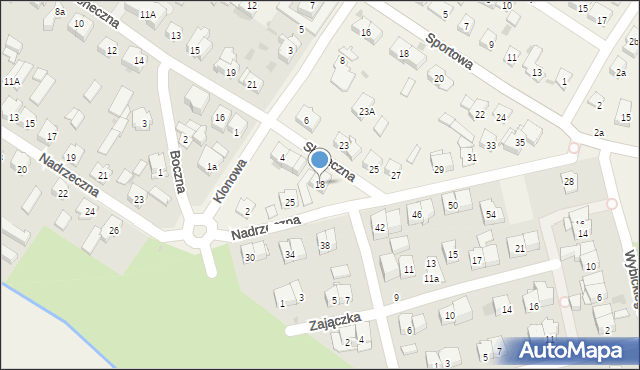 Raszyn, Słoneczna, 18, mapa Raszyn