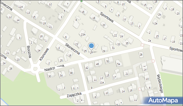 Raszyn, Słoneczna, 27, mapa Raszyn