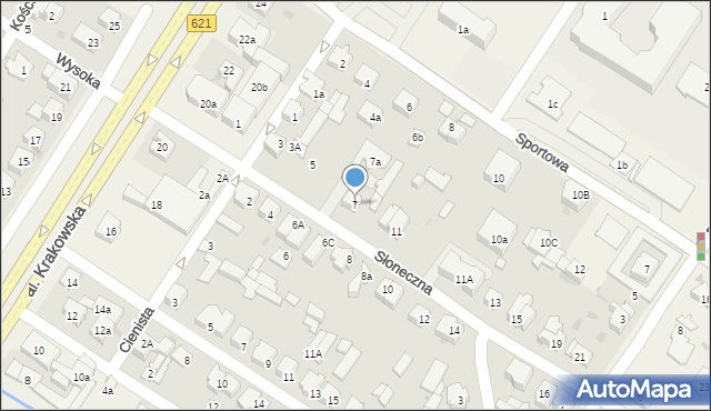 Raszyn, Słoneczna, 7, mapa Raszyn