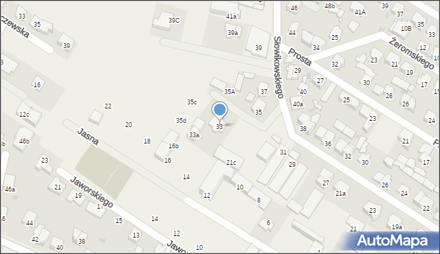 Raszyn, Słowikowskiego, 33, mapa Raszyn