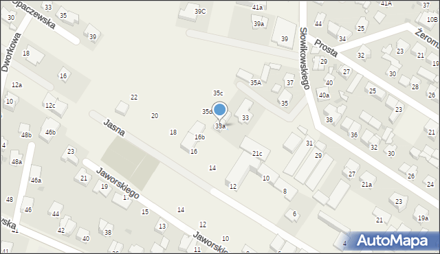 Raszyn, Słowikowskiego, 33a, mapa Raszyn