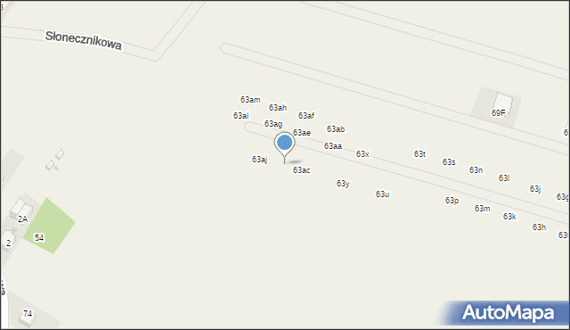 Raszyn, Słowikowskiego, 63ad, mapa Raszyn