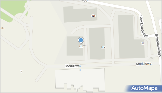 Raszyn, Słowikowskiego, 81b, mapa Raszyn