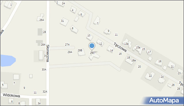 Rębiechowo, Słoneczna, 33b, mapa Rębiechowo